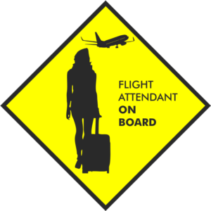 FLIGHT ATTENDANT ON BOARD
